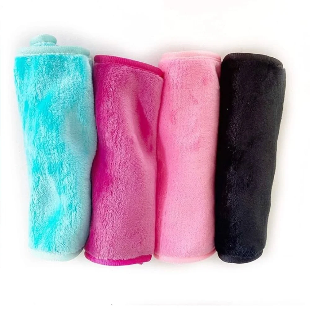Makeup Remover Cloth Microfiber Cleaning Cloth (Set of 4 Towels) Blue Pink Black